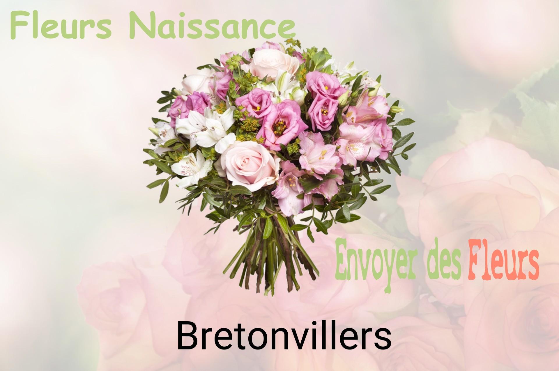 Bouquet de fleurs de naissance livré à Bretonvillers